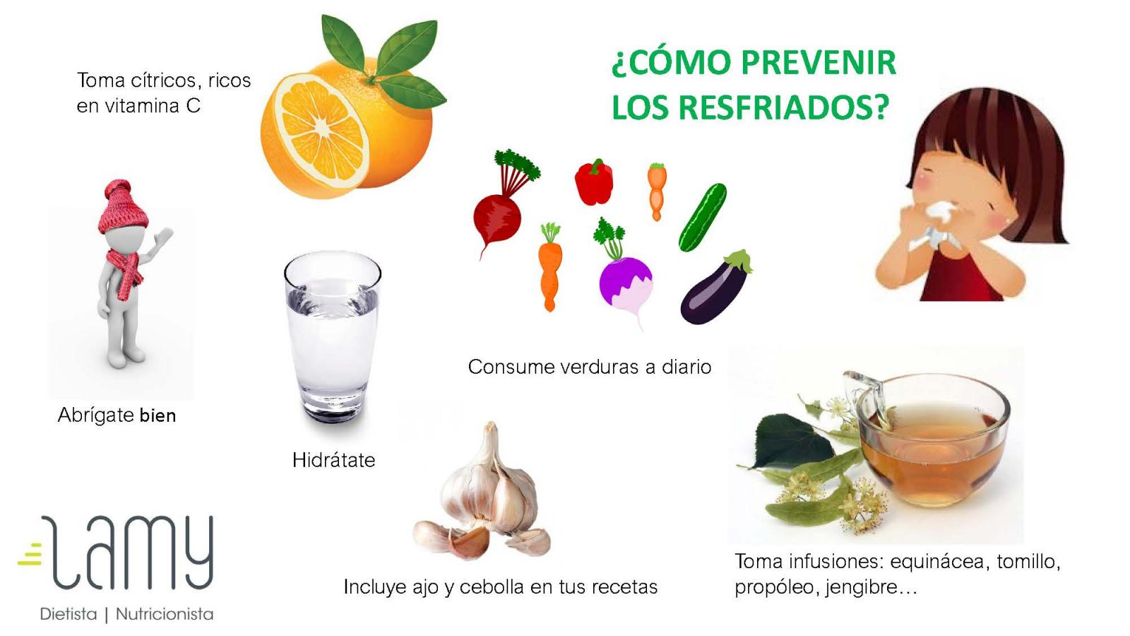 Dietista Nutricionista en Soria: ¿Cómo prevenir los resfriados?